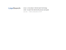 Tablet Screenshot of liquisearch.com